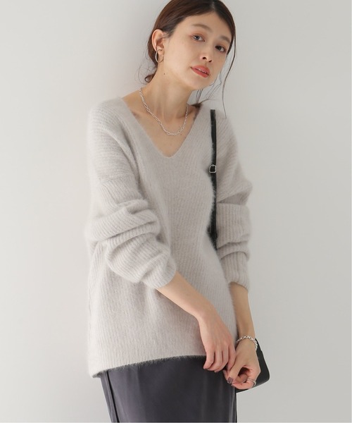 plage（プラージュ）の「FurアゼVネックプルオーバー◇（ニット