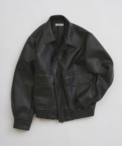 フェイクレザー フライトジャケット（ミリタリージャケット）｜JOURNAL