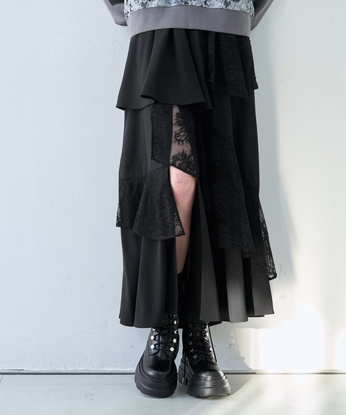 フリルレーススリットスカート(HARE)（スカート）｜HARE（ハレ）の