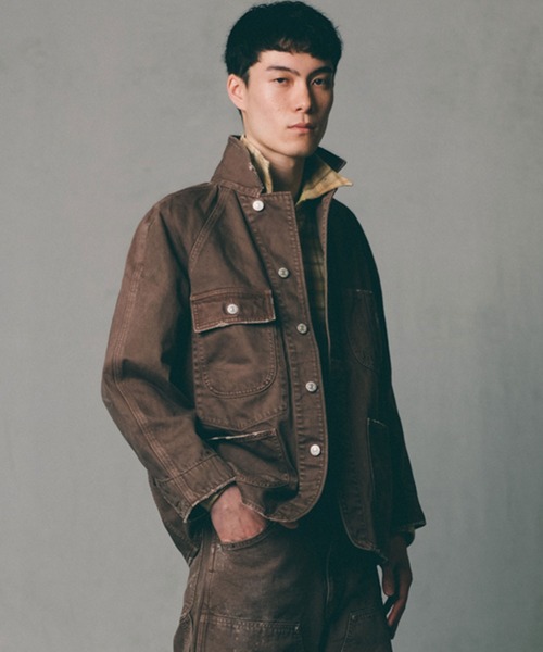 ATELLIER WELLS BY JOHNBULL】カツラギオーバーダイカバーオール