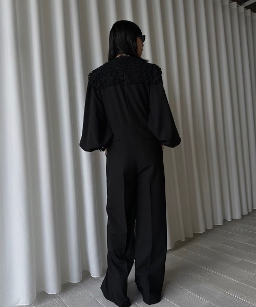 Ameri（アメリ）の「SAILOR LACE COLLAR JUMP SUIT（つなぎ