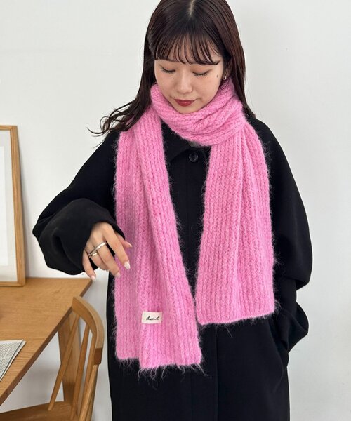 セール】カラーニットマフラー（マフラー）｜DISCOAT（ディスコート