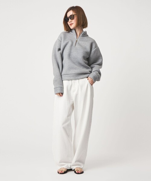 conte＞ ハーフジップ プルオーバー（スウェット）｜conte（コンテ）の