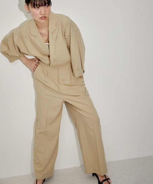 ゆっきー ADAM ET ROPÉ FEMMEテーラードジャンプスーツ ADAM ET ROPE
