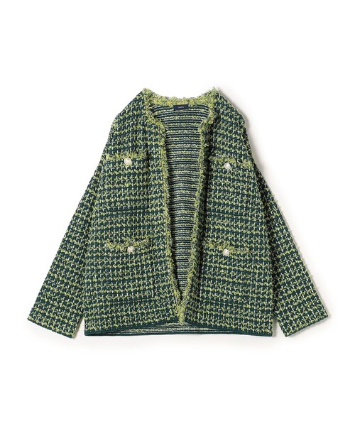 SHIPS（シップス）の「〈手洗い可能〉ニット ツイード クルーネック