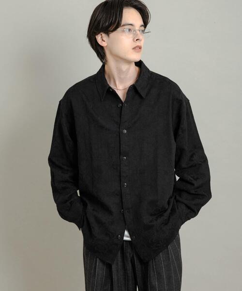 セール】ボタニカルジャガードロングスリーブシャツ（シャツ/ブラウス