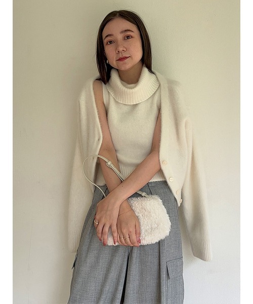 SNIDEL（スナイデル）の「フォックスファーノースリタートルプル