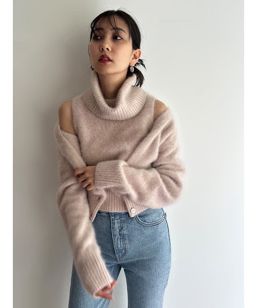 SNIDEL（スナイデル）の「フォックスファーノースリタートルプル