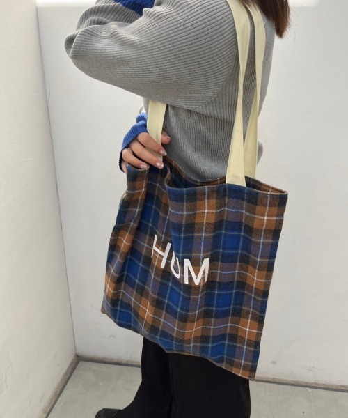 nemne store（ネンネストア）の「チェック柄トートバッグ（トート