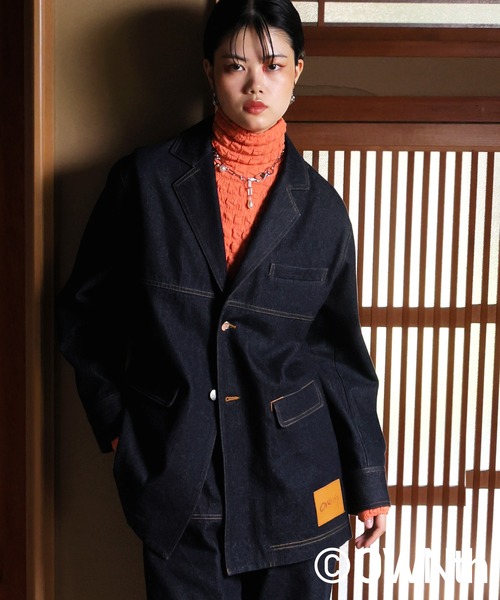 セール】デニムテーラードジャケット（デニムジャケット）｜OWNth