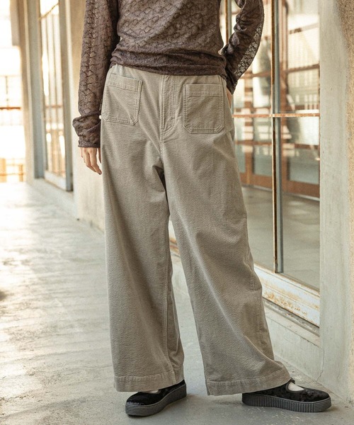 セール】コーデュロイポケットワイドパンツ（その他パンツ）｜niko and