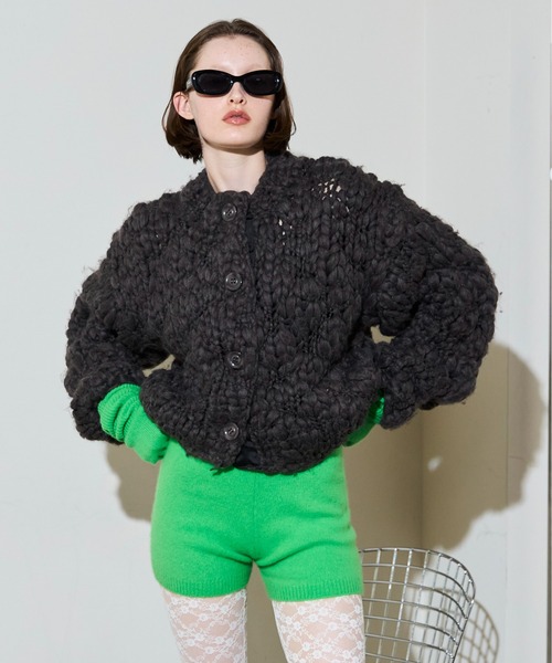 Hand Slub Knit Cardigan / ハンドスラブニットカーディガン