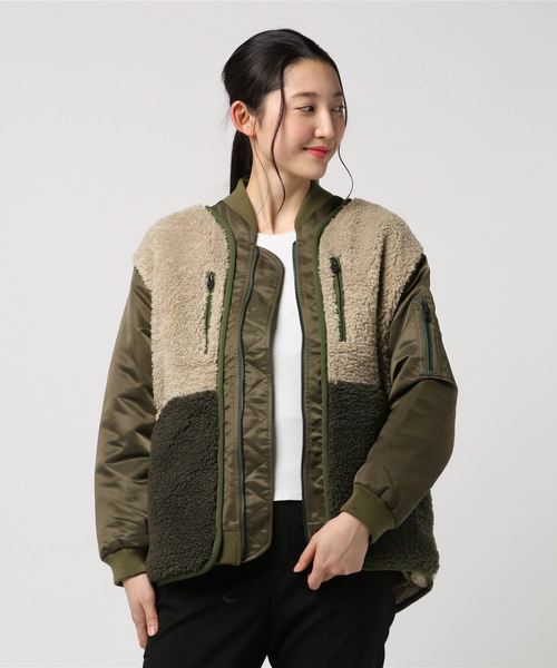 White Mountaineering】BOA CONTRASTED BOMBER JACKET（ブルゾン