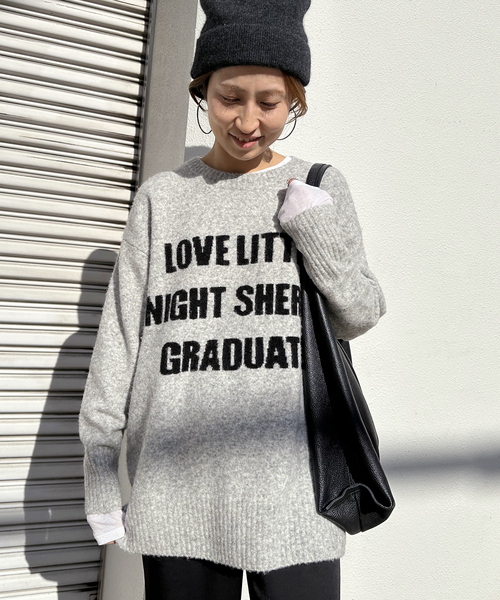 FRAMeWORK（フレームワーク）の「アルパカ混ロゴインターシャニット