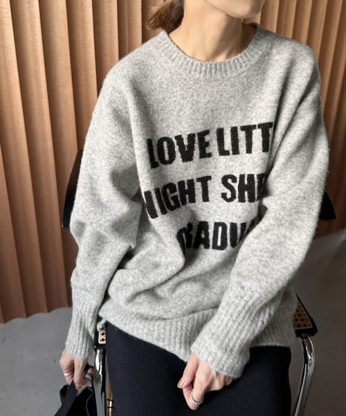 FRAMeWORK（フレームワーク）の「アルパカ混ロゴインターシャニット