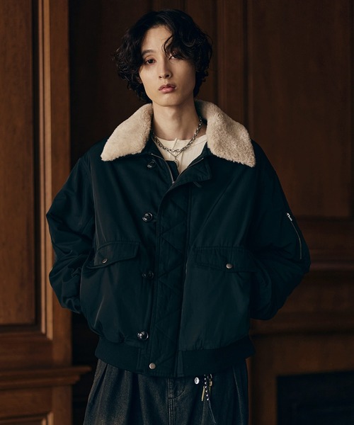 Bleme（ブレム）の「2WAYフライトジャケット / N-2B ミリタリー