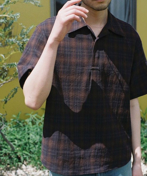 LIDNM（リドム）の「Wool Plaid Western Shirt（シャツ/ブラウス