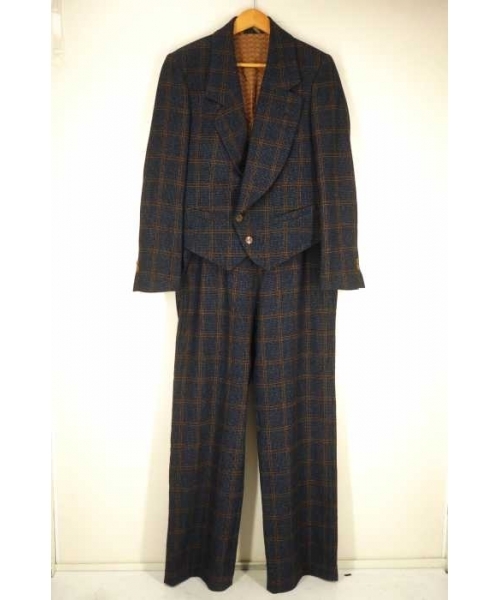 ブランド古着】ウールチェックセットアップ（セットアップ）｜Vivienne