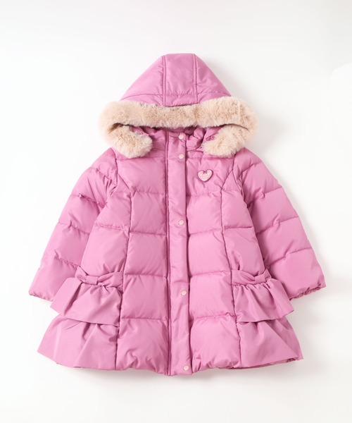 KP（ケーピー）の「リボンフリルダウンコート(110～130cm)（ダウン