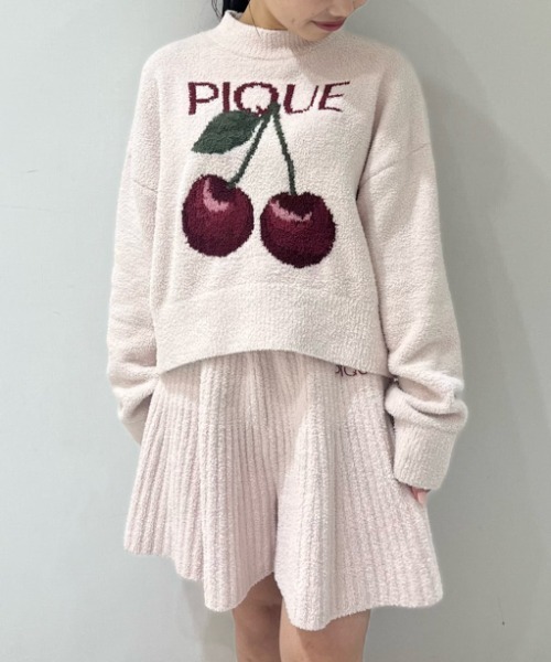 gelato pique（ジェラートピケ）の「チェリージャガードプルオーバー