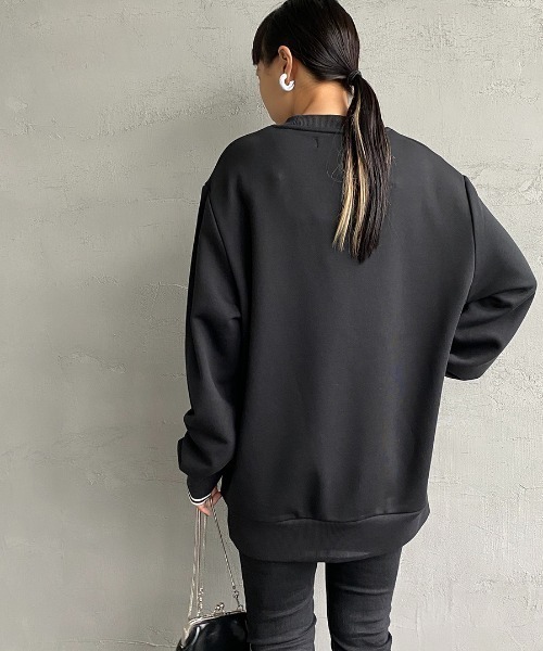 FRED PERRY/フレッドペリー] ワンポイント刺繍 クルーネックスウェット