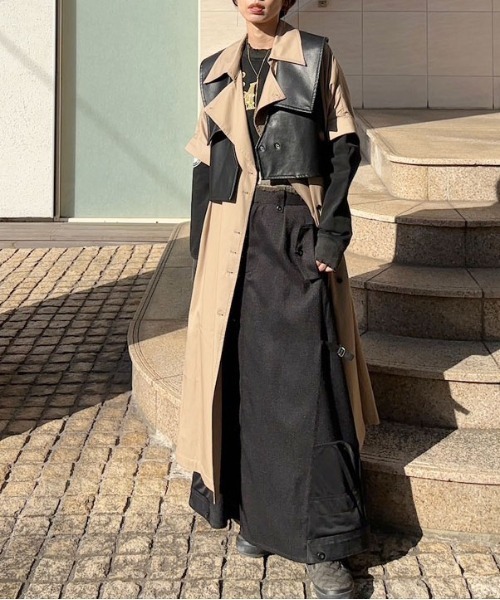 セール】TRENCH MULTI WAY LONG VEST（トレンチコート）｜Ameri