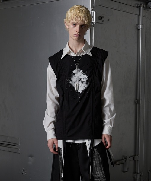 GRANCY（グランシー）の「【GRANCY】Shirring Design Rhinestone