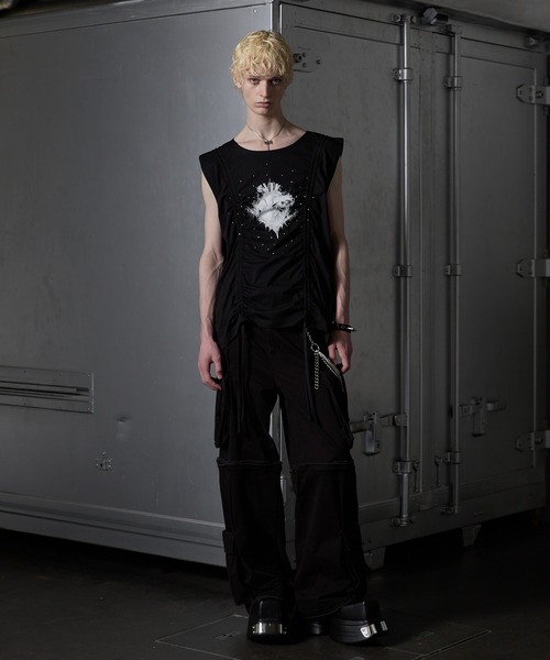 GRANCY（グランシー）の「【GRANCY】Shirring Design Rhinestone