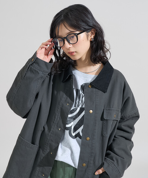 セール】襟コーデュロイ ダックジャケット（カバーオール）｜FREAK'S