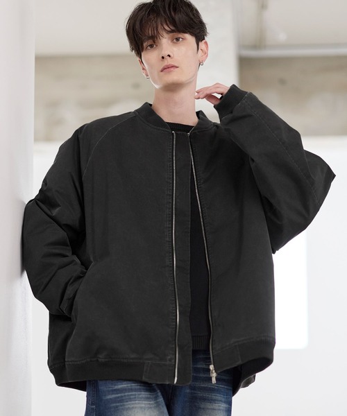 ヴィンテージ加工ビッグMA-1ボンバージャケット（MA-1）｜ASTRONOMY