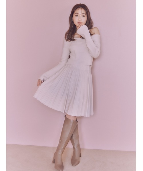 SNIDEL（スナイデル）の「ワンショルダーニットプルオーバー（ニット