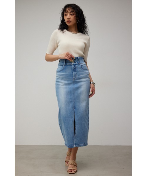 HIGH WAIST SLIT DENIM SKⅢ/ハイウエストスリットデニムスカートⅢ