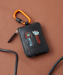 セール】【PEZ(ペッツ) ×ear】《牛革》カラビナ付きパス＆キーケース