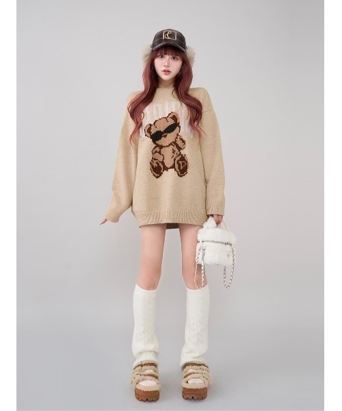 Darich Danimalベアニットプルオーバー BRD ダーリッチ Darich Danimal