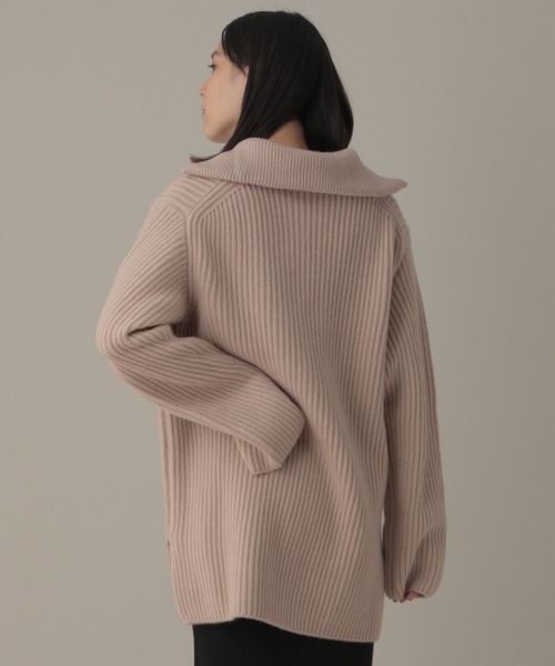 Chaos（カオス）の「フランムース カシミヤ畦ZIPニット（ニット