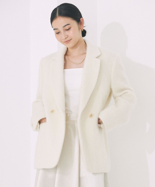 BABYLONE（バビロン）の「シャギージャケットコート（テーラード