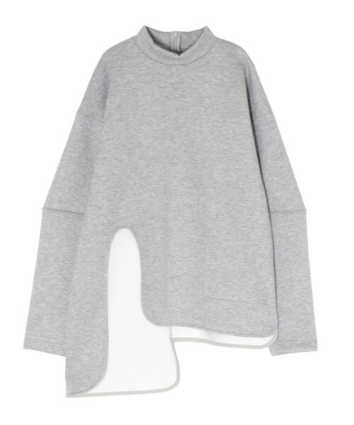 UN3D.（アンスリード）の「カーブスリットトップス（Tシャツ