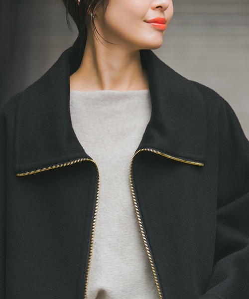 Noble（ノーブル）の「《追加》キャメルミックスリバージップコート