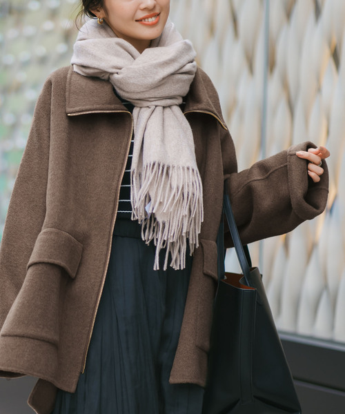 Noble（ノーブル）の「《追加》キャメルミックスリバージップコート