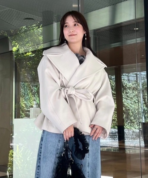 FRAY I.D（フレイアイディー）の「ビッグカラーショートコート（その他