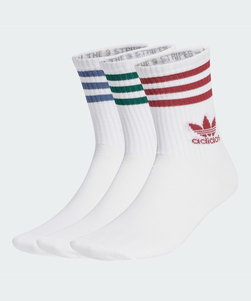 ミッドカット クルーソックス 3足組 / アディダスオリジナルス adidas