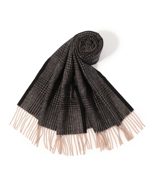 シルク チェック マフラー NOVARA（マフラー）｜TOMORROWLAND