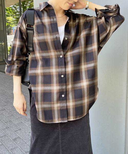 Spick & Span（スピックアンドスパン）の「TRツイルチェックシャツ