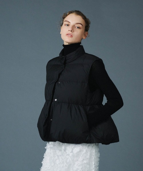 PaDD（パッド）の「PaDD / ペプラムダウンベスト（ダウンベスト）」 - WEAR