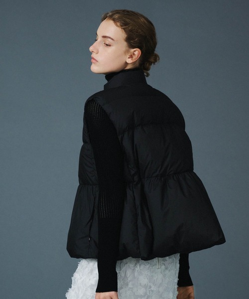 PaDD（パッド）の「PaDD / ペプラムダウンベスト（ダウンベスト）」 - WEAR