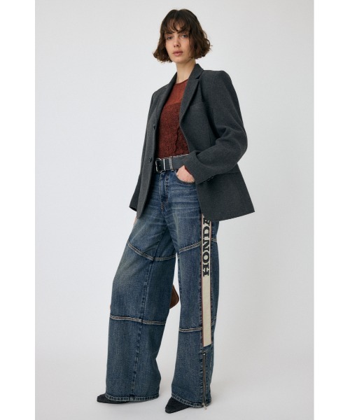 MOUSSY（マウジー）の「HONDA DENIM WIDE BAGGY（デニムパンツ）」 - WEAR