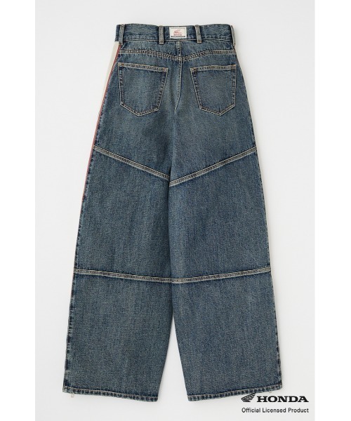 MOUSSY（マウジー）の「HONDA DENIM WIDE BAGGY（デニムパンツ）」 - WEAR