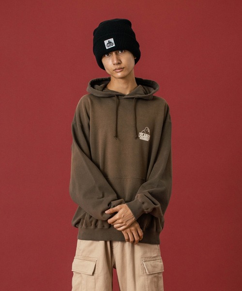 DISCHARGE PRINTED SLANTED OG HOODED SWEATSHIRT（パーカー）｜XLARGE