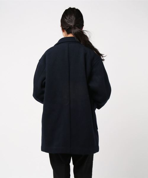 DANTON / ダントン】WOOL MOSSER CHESTER HALF COAT ウールモッサ