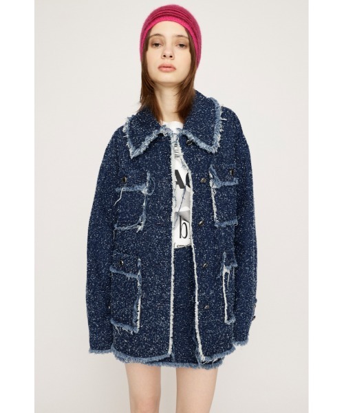 SLY（スライ）の「GRAIN TWEED JK-BE グレイン ツイード ジャケット